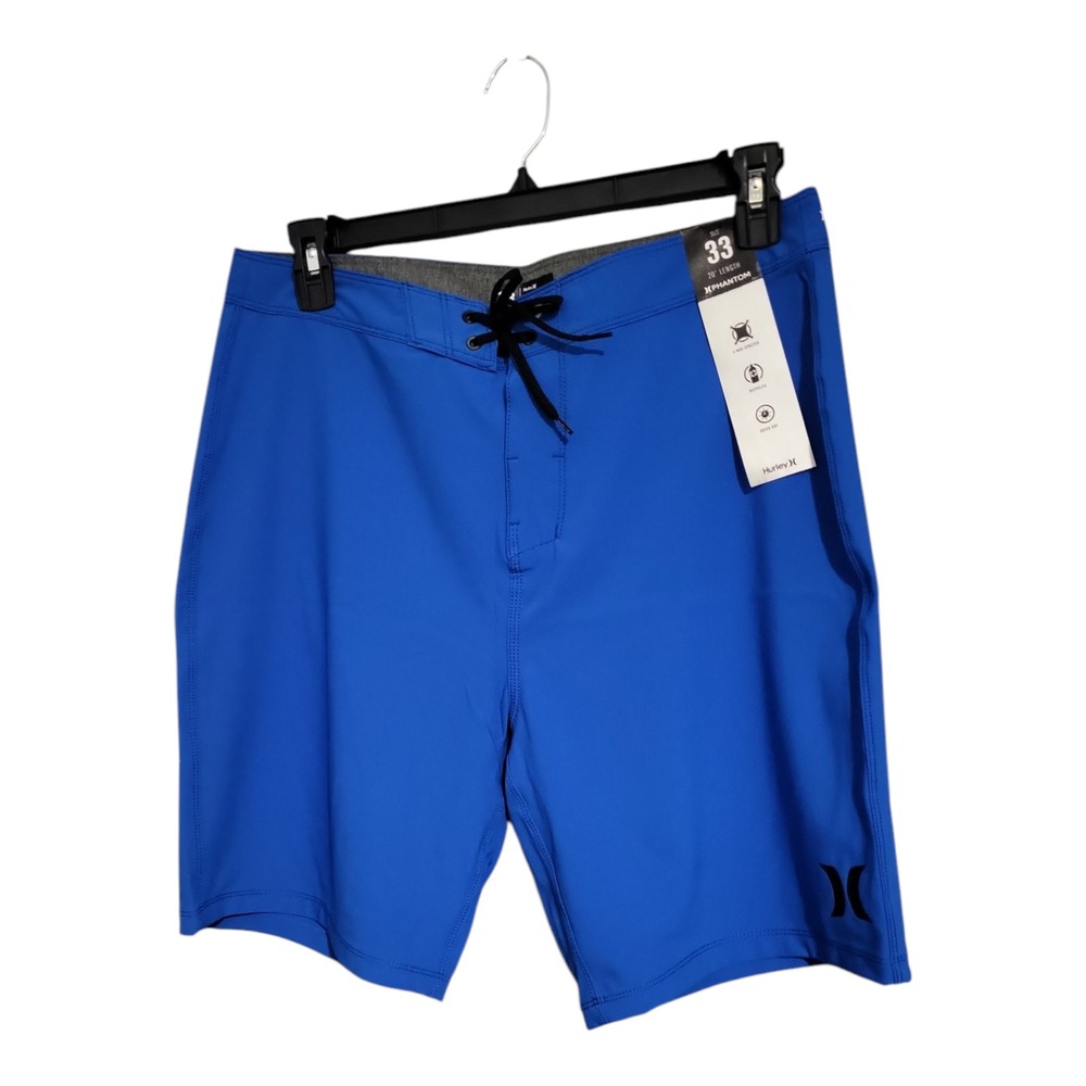 Hurley Men's One and Only Phantom Solid 20" Board Shorts – Signal Blue – Size 33 - Picture 13 of 16
